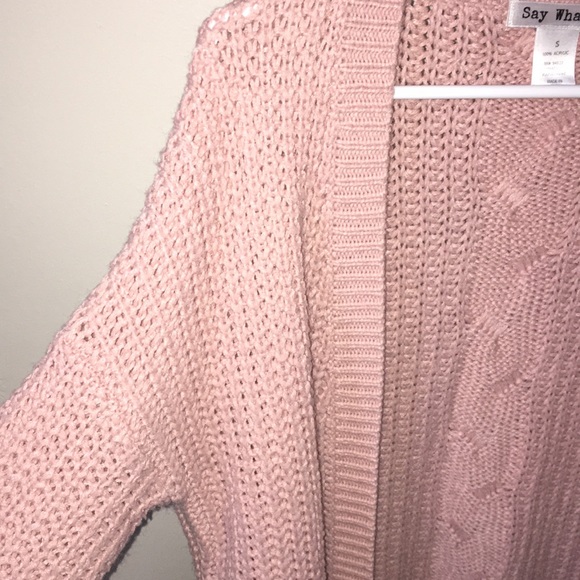 Light pink knitted cardigan - Picture 3 of 3